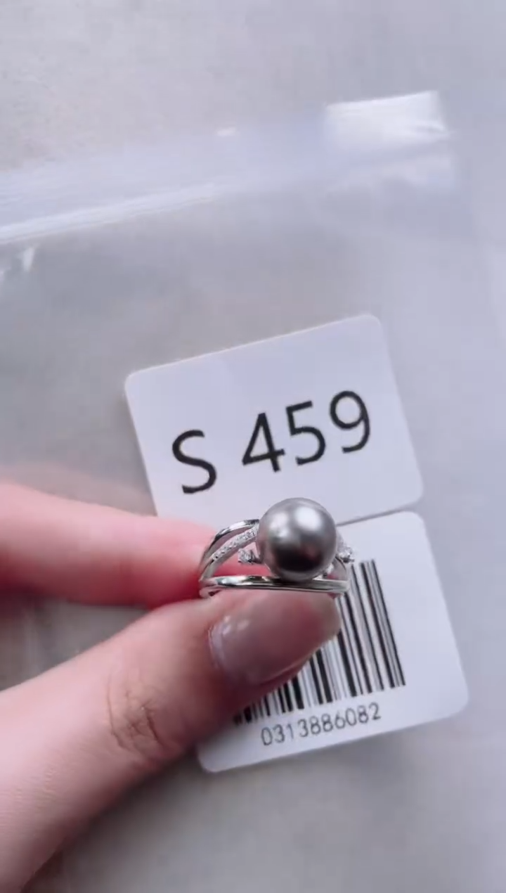 【闪购商品】海水珍珠戒指银S925镶嵌S459