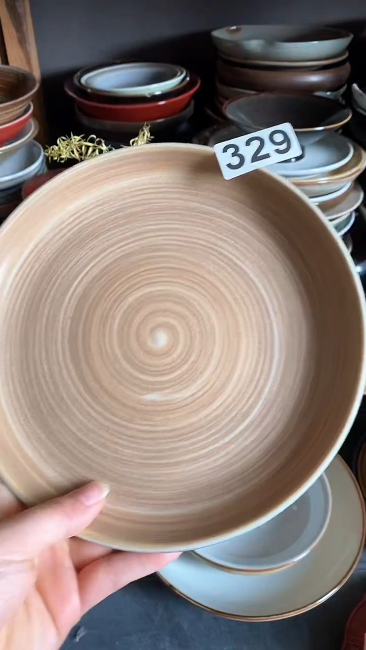 【闪购商品】碗329手刷螺纹盘        