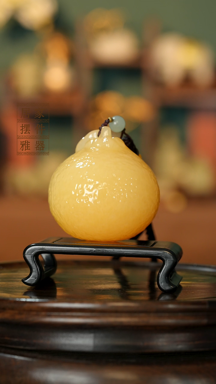 玉《大吉大利大柑橘》摆件