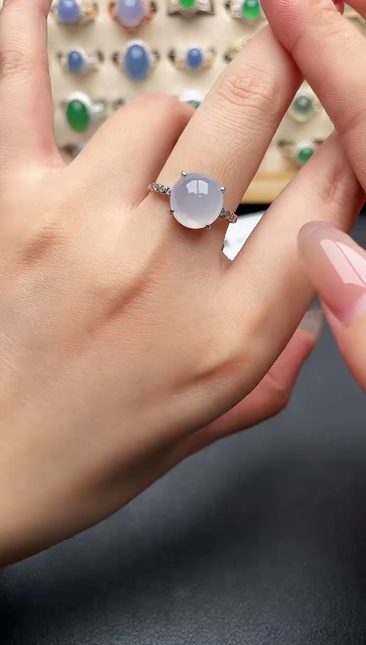 未镶嵌戒指翡翠一物一证一礼盒