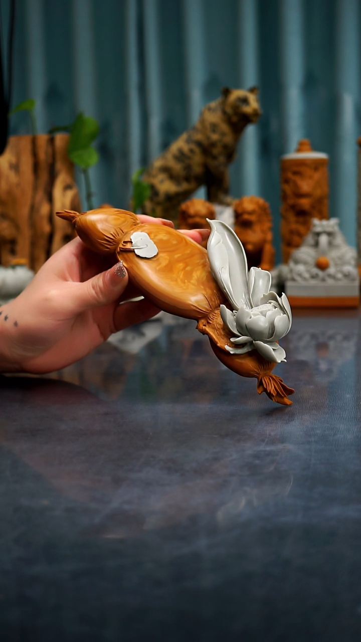 【闪购商品】松花石荷花莲藕香插