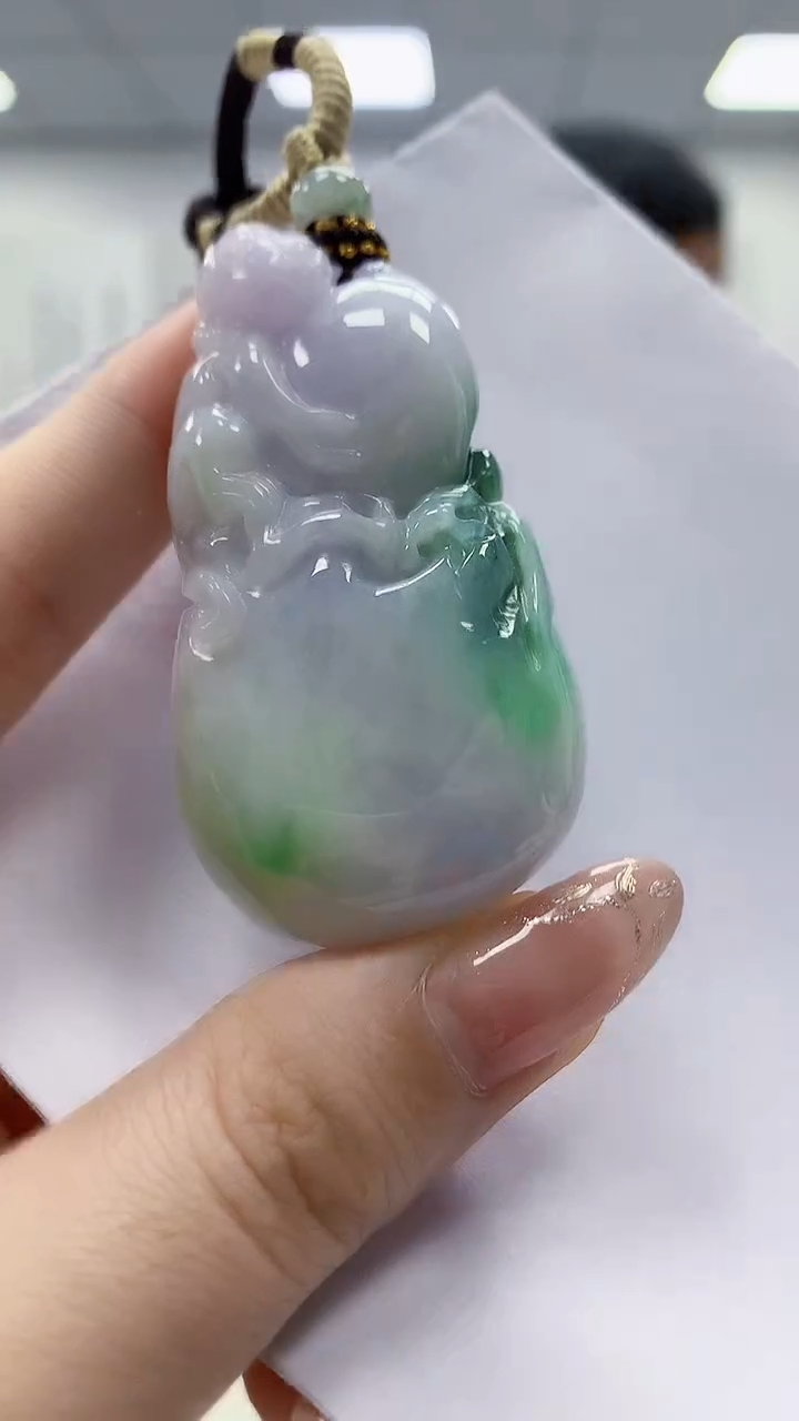 未镶嵌定制翡翠4898jw-毛货挂件47