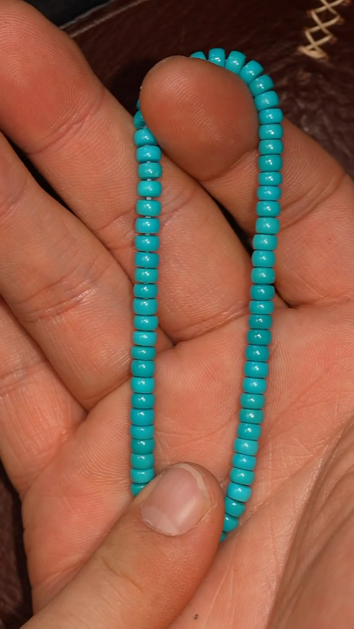 未镶嵌绿松石套链冲赛康胡子哥，DIY一127