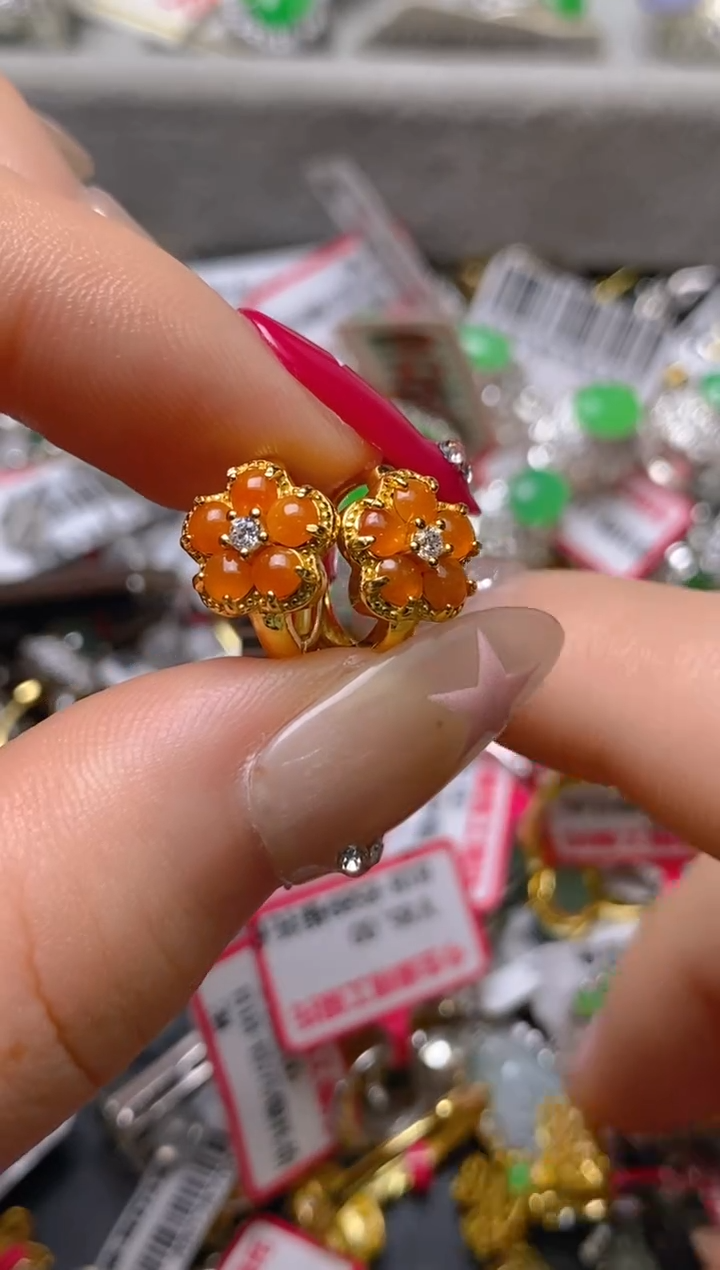 银S925镶嵌戒指翡翠百内无证书