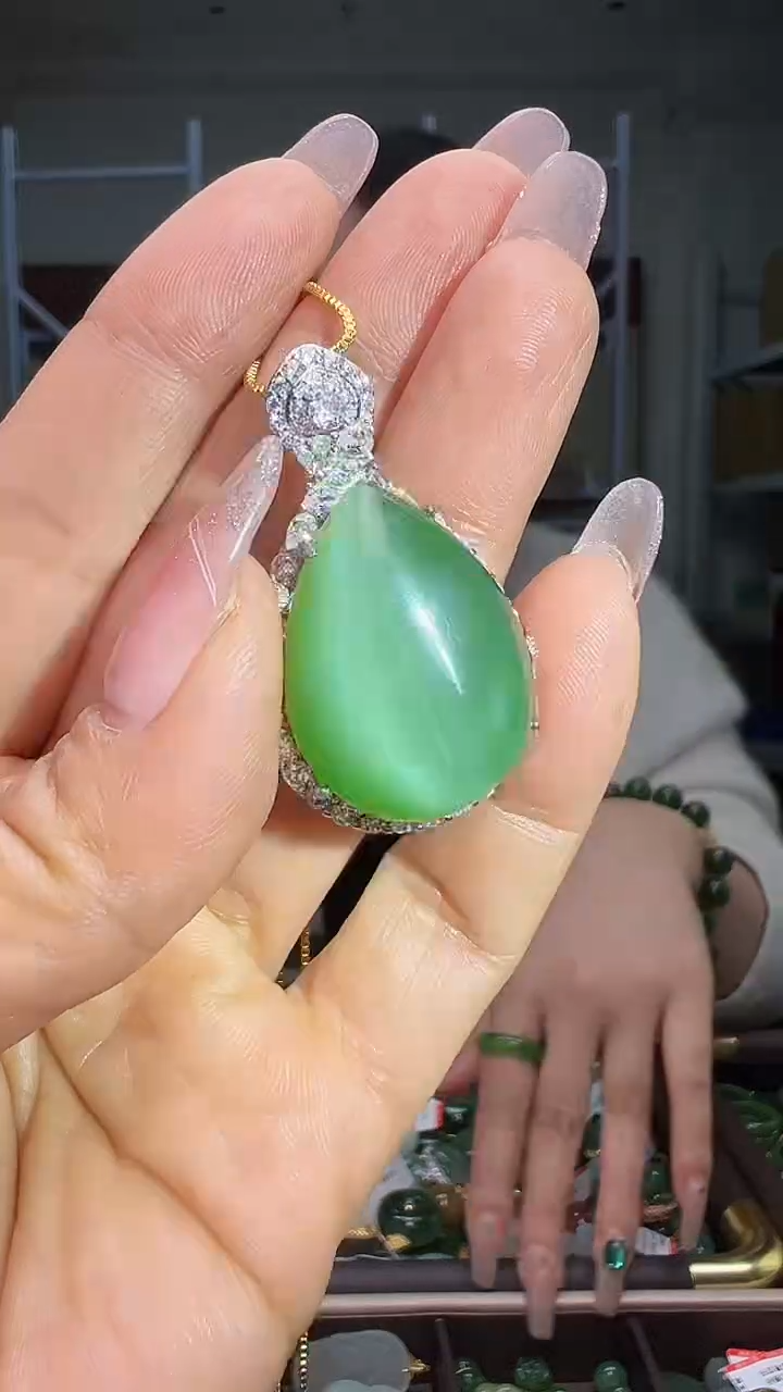 颈饰银S925镶嵌和田玉（多样性发货.发其一)12.05.25