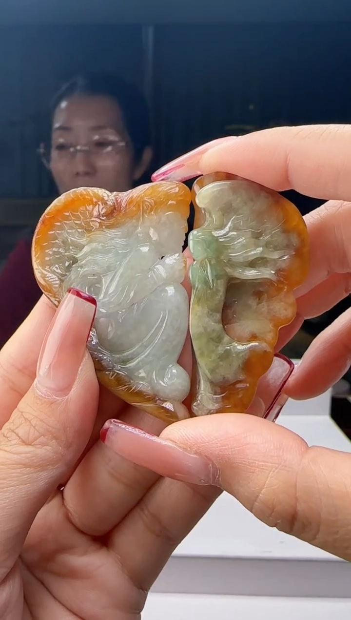 颈饰未镶嵌翡翠一对YL@@WS1WX41126