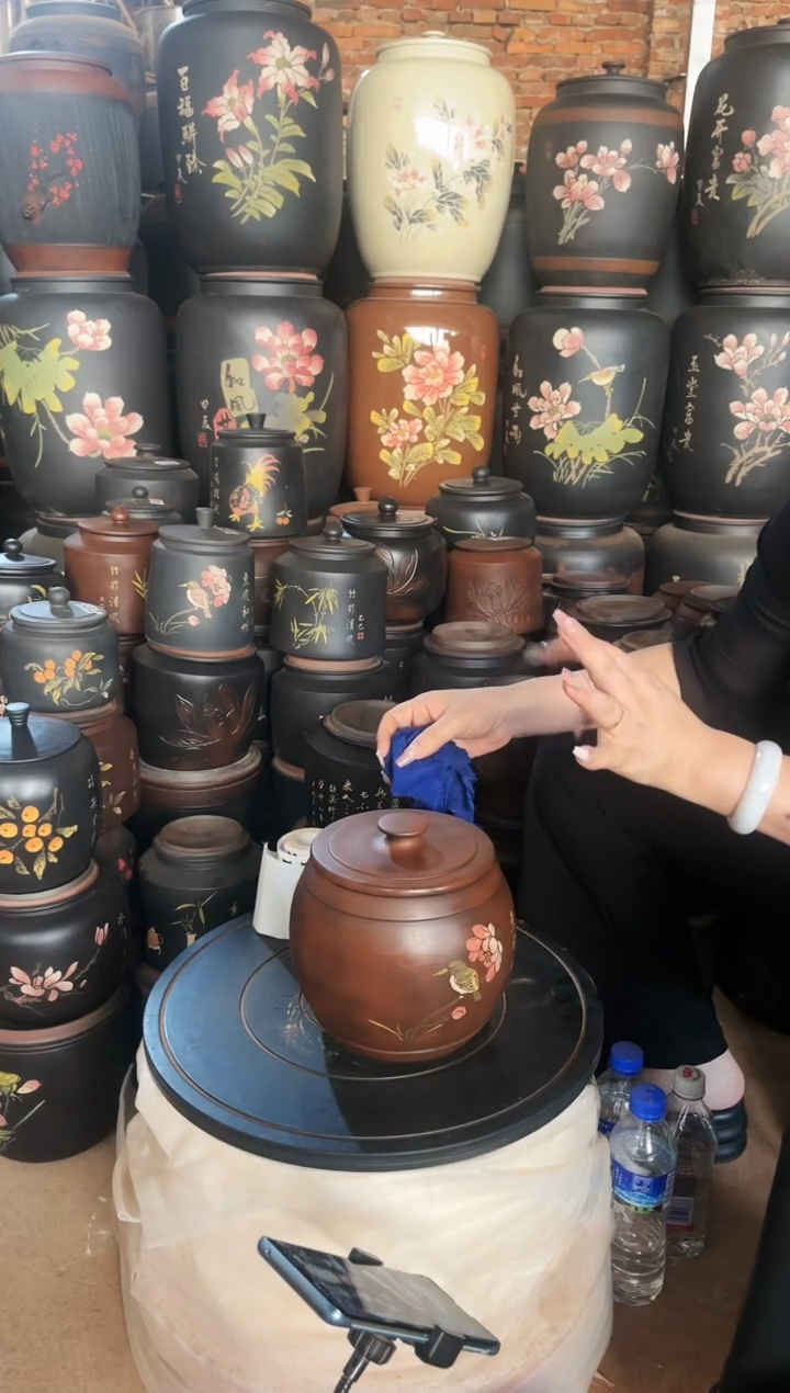 【闪购商品】壶瑕疵茶叶罐 古铜色腰鼓 171