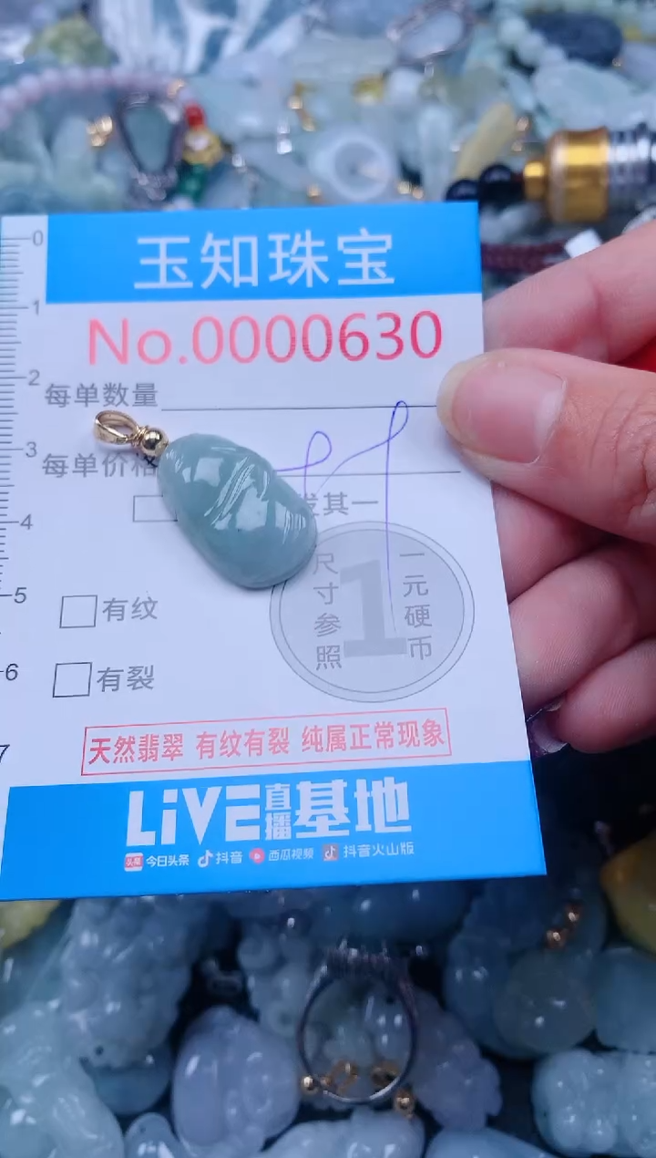 【闪购商品】翡翠吊坠(不含链)未镶嵌630