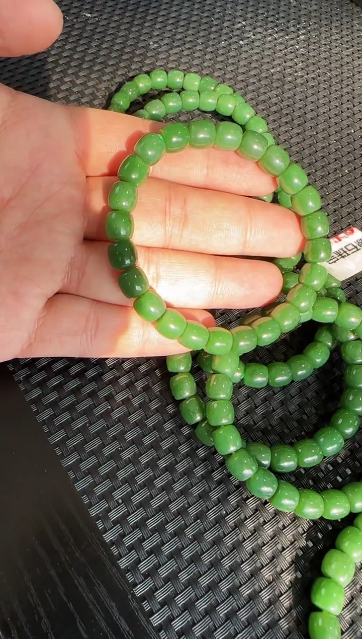 【闪购商品】和田玉（碧玉）手串未镶嵌多样性发一，约7*8mm