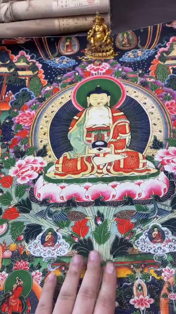 卷轴画王姬藏传唐卡艺术品