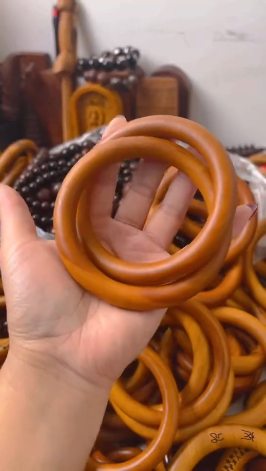 【闪购商品】枣木木雕乾坤圈75圈口一物一拍