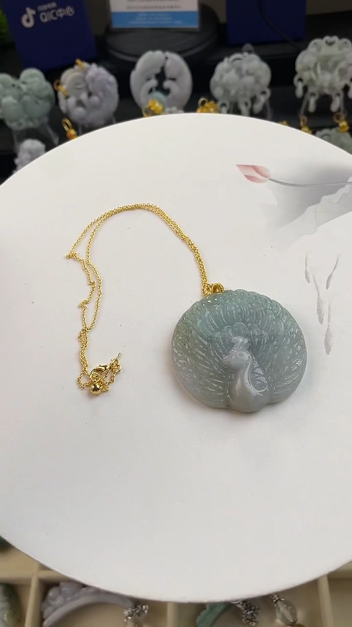 翡翠未镶嵌颈饰手工定制默认微瑕主播介绍为准