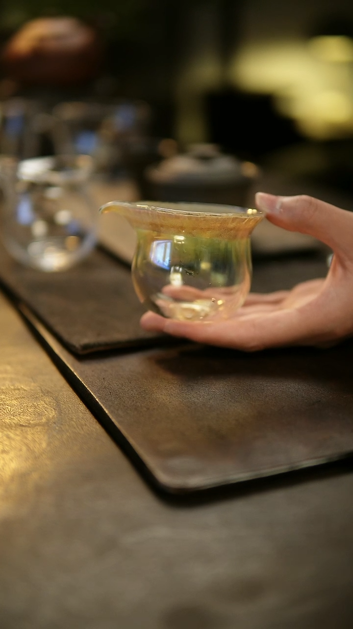 玻心璃语清晖玻璃公道杯