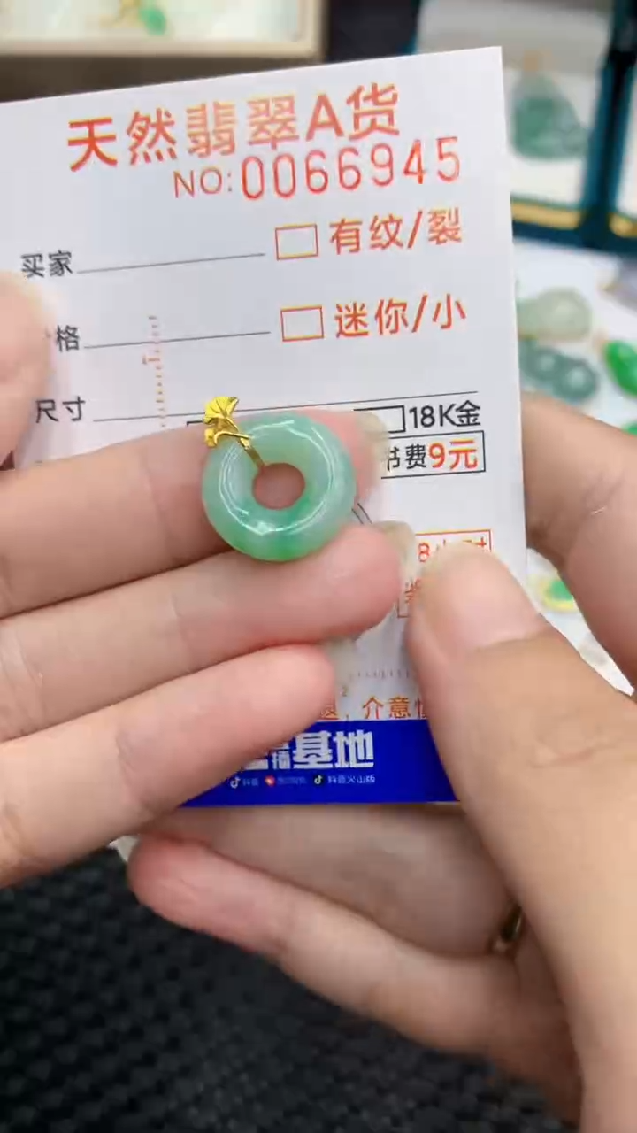 【闪购商品】翡翠颈饰18K金镶嵌            8