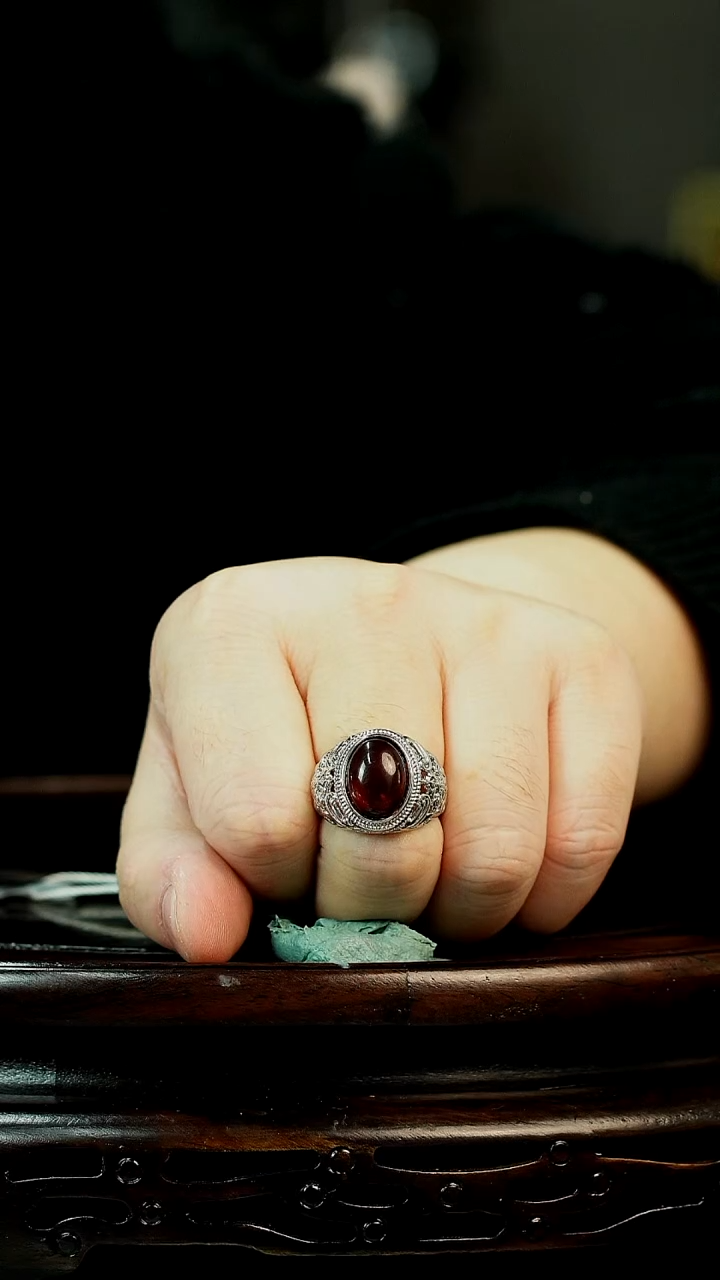 【闪购商品】铜琥珀戒指 福源堂 W