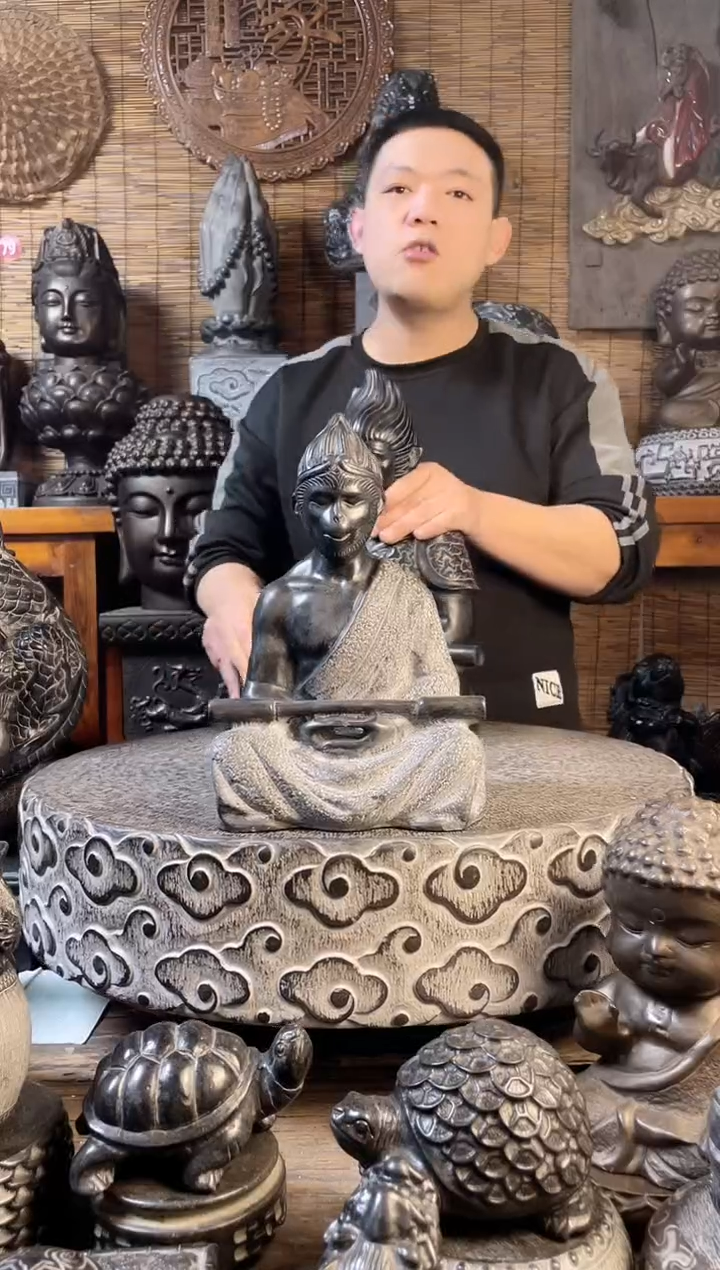 【闪购商品】30悟空天然青石雕刻
