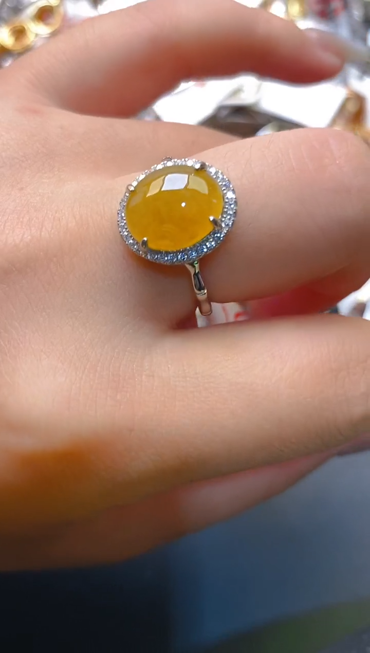 【闪购商品】翡翠耳饰银S925镶嵌天然A货翡翠1