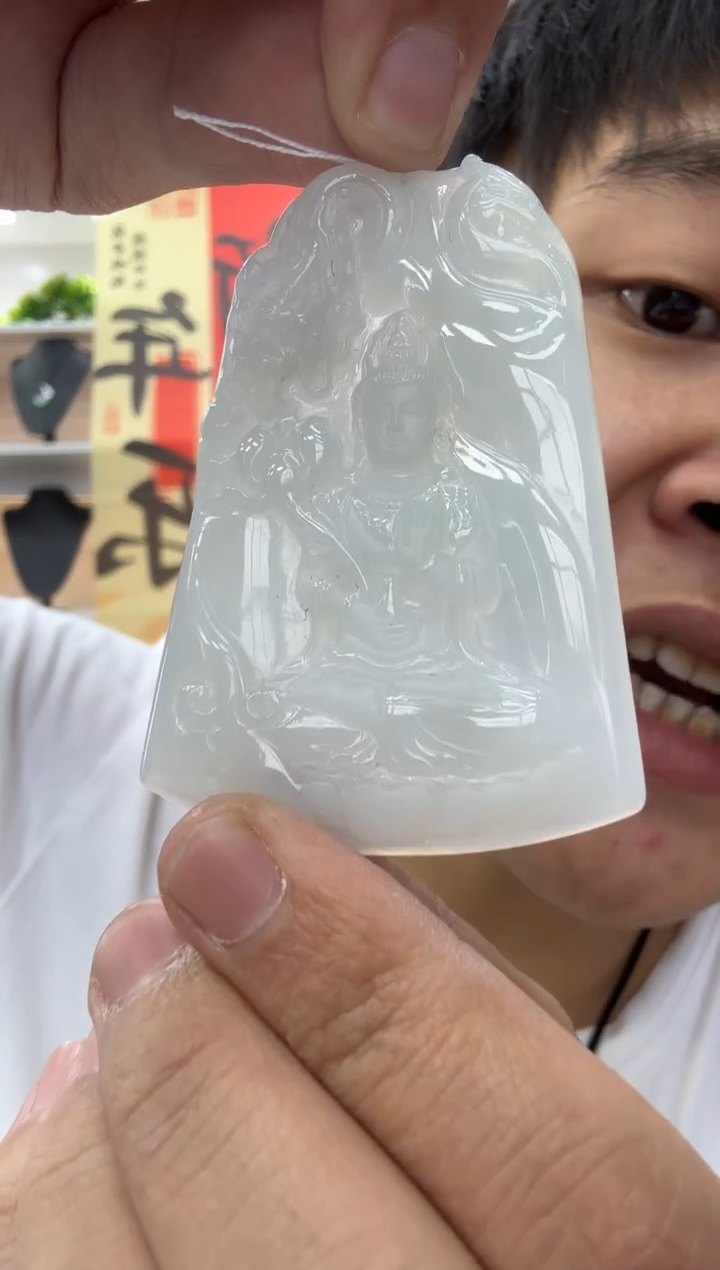 【闪购商品】翡翠颈饰未镶嵌天然翡翠A货孤品一件