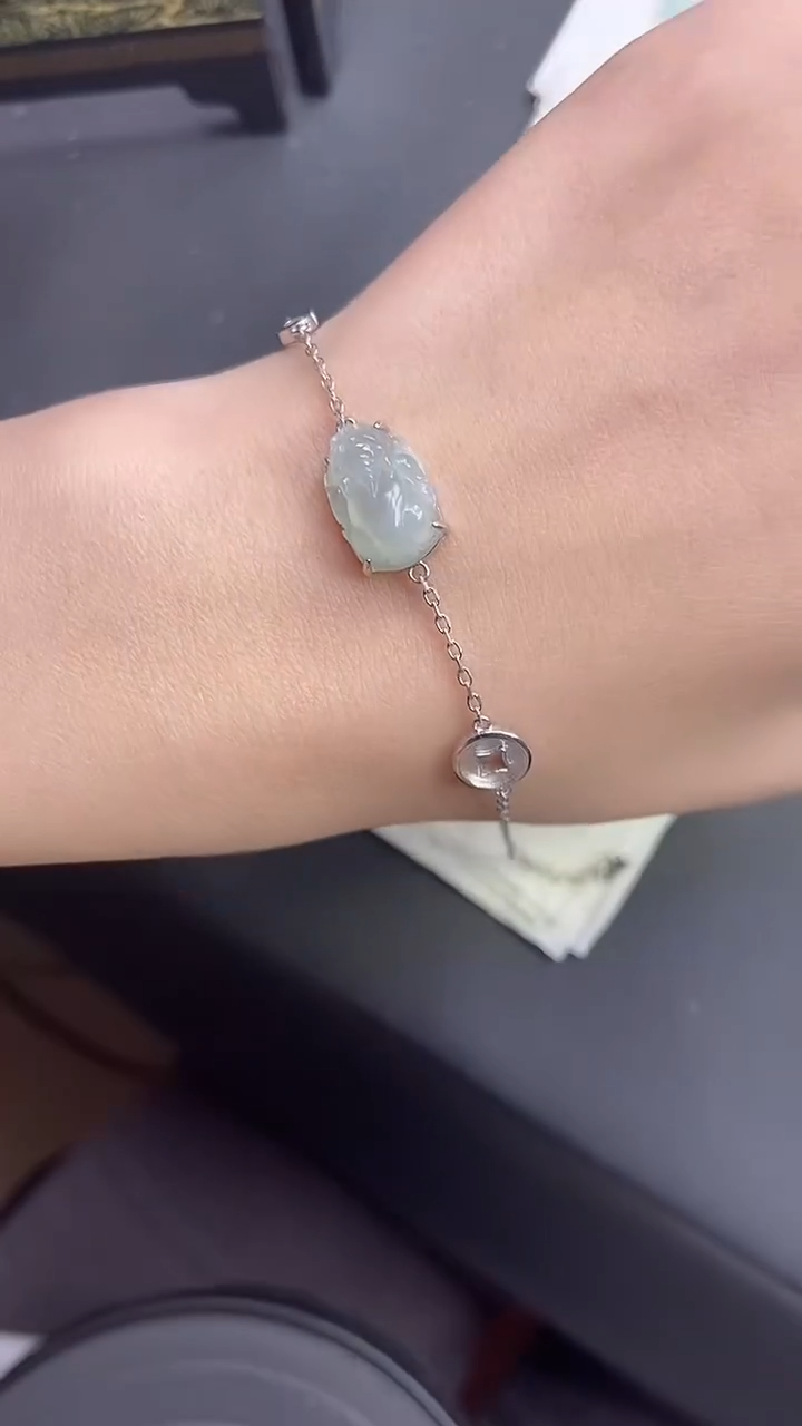 【闪购商品】翡翠手链未镶嵌天然A货翡翠-手链