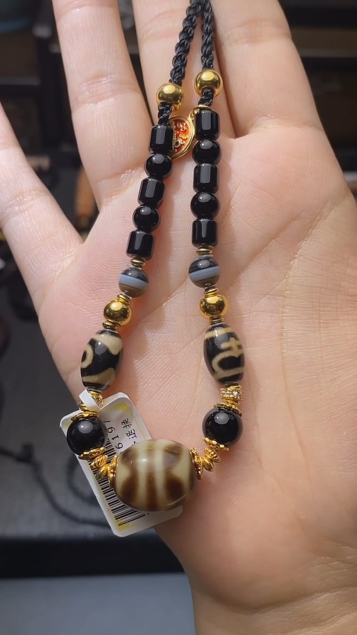 【闪购商品】玛瑙/玉髓颈饰未镶嵌Q30974双牙牙达洛项链