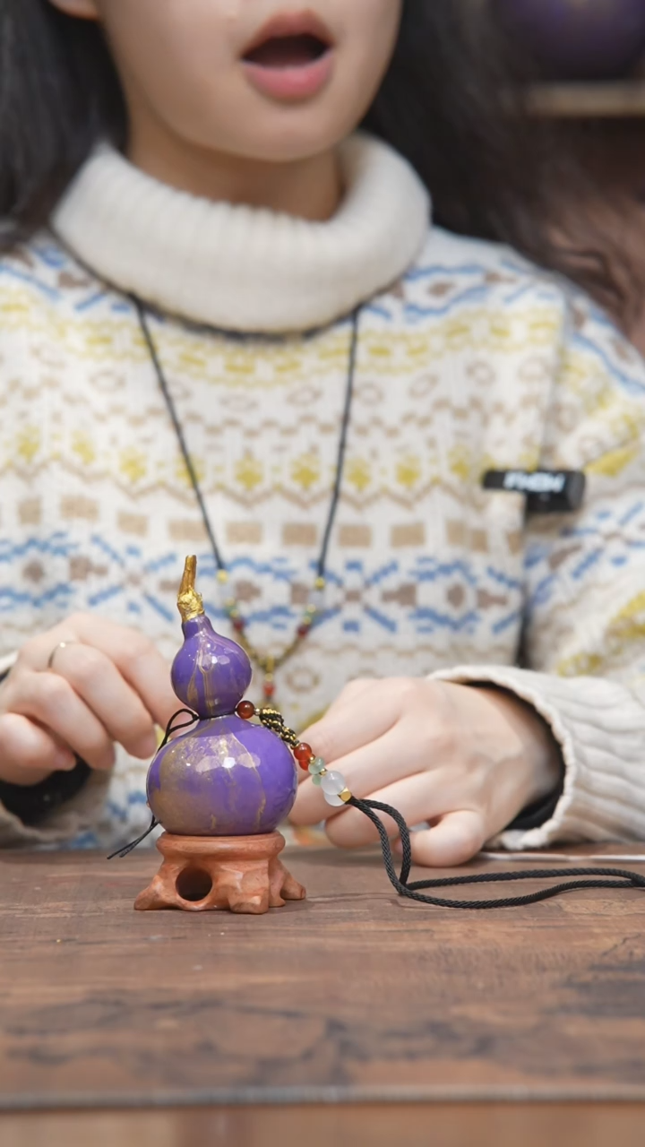 【闪购商品】228号-大漆飘漆小葫芦脖挂