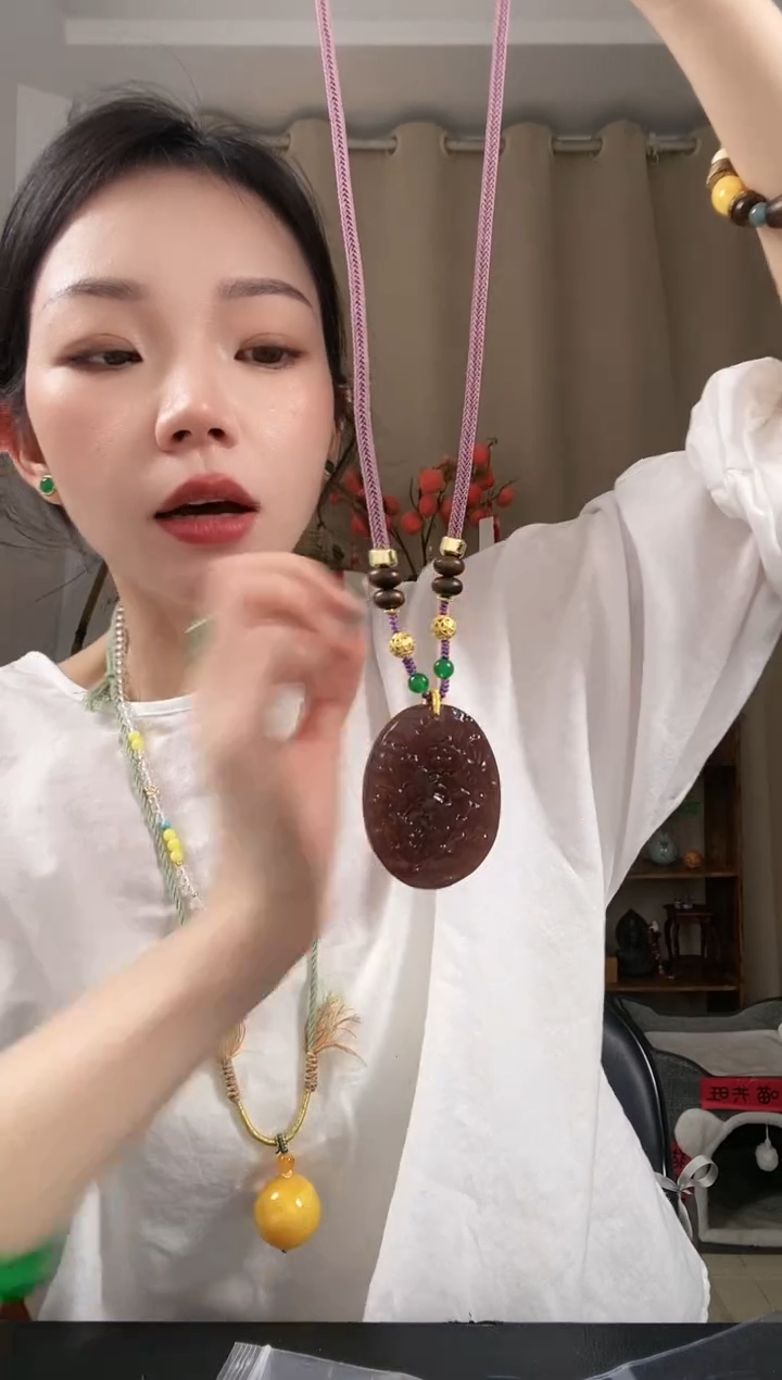 【闪购商品】琥珀颈饰未镶嵌E365EEEEE