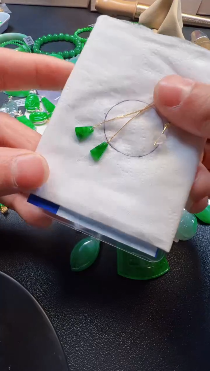 【闪购商品】定制翡翠18K金镶嵌600一