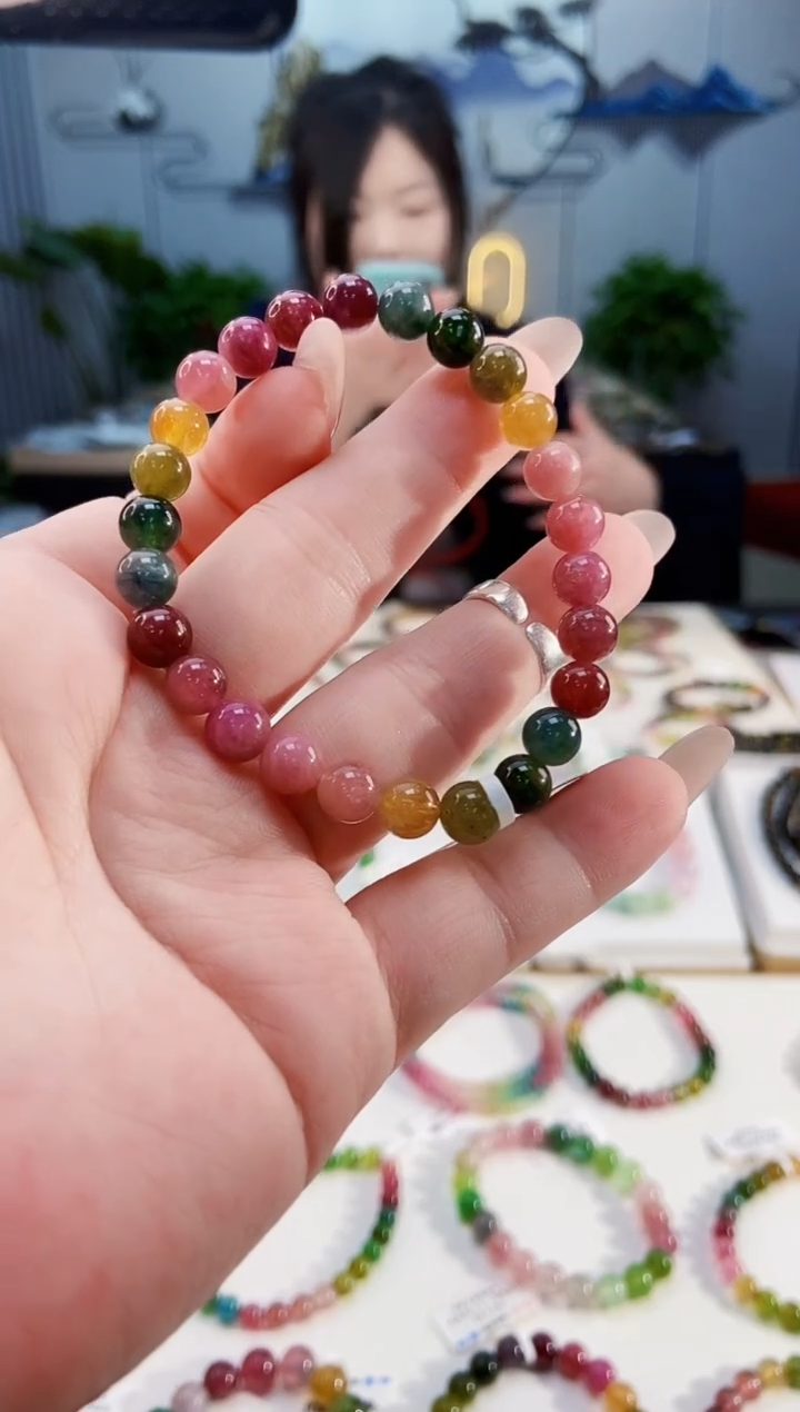 【闪购商品】碧玺手链未镶嵌G2411单圈颜色微差发1