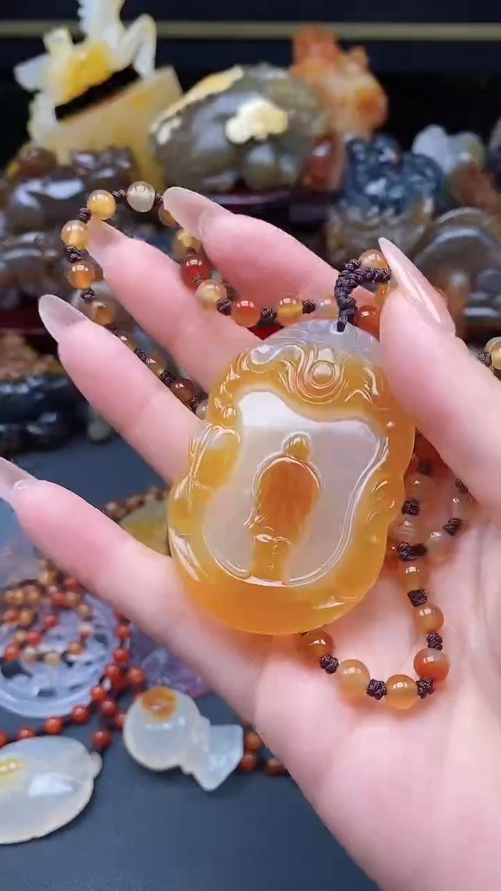 【闪购商品】玛瑙/玉髓颈饰未镶嵌dd