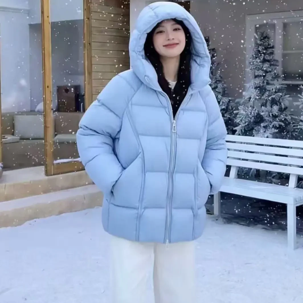 [顺丰+现货]2025冬季新款韩版云朵泡芙中长款羽绒服