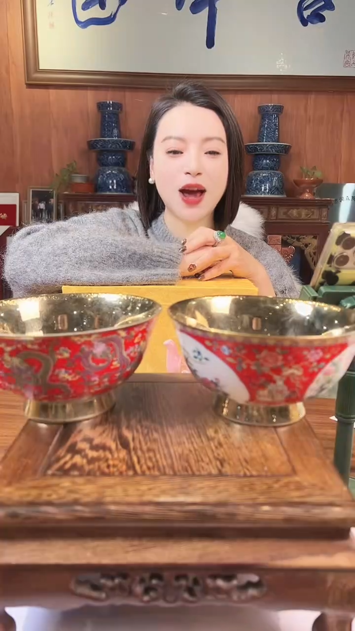 摆件陶景德镇陶瓷青花摆件12