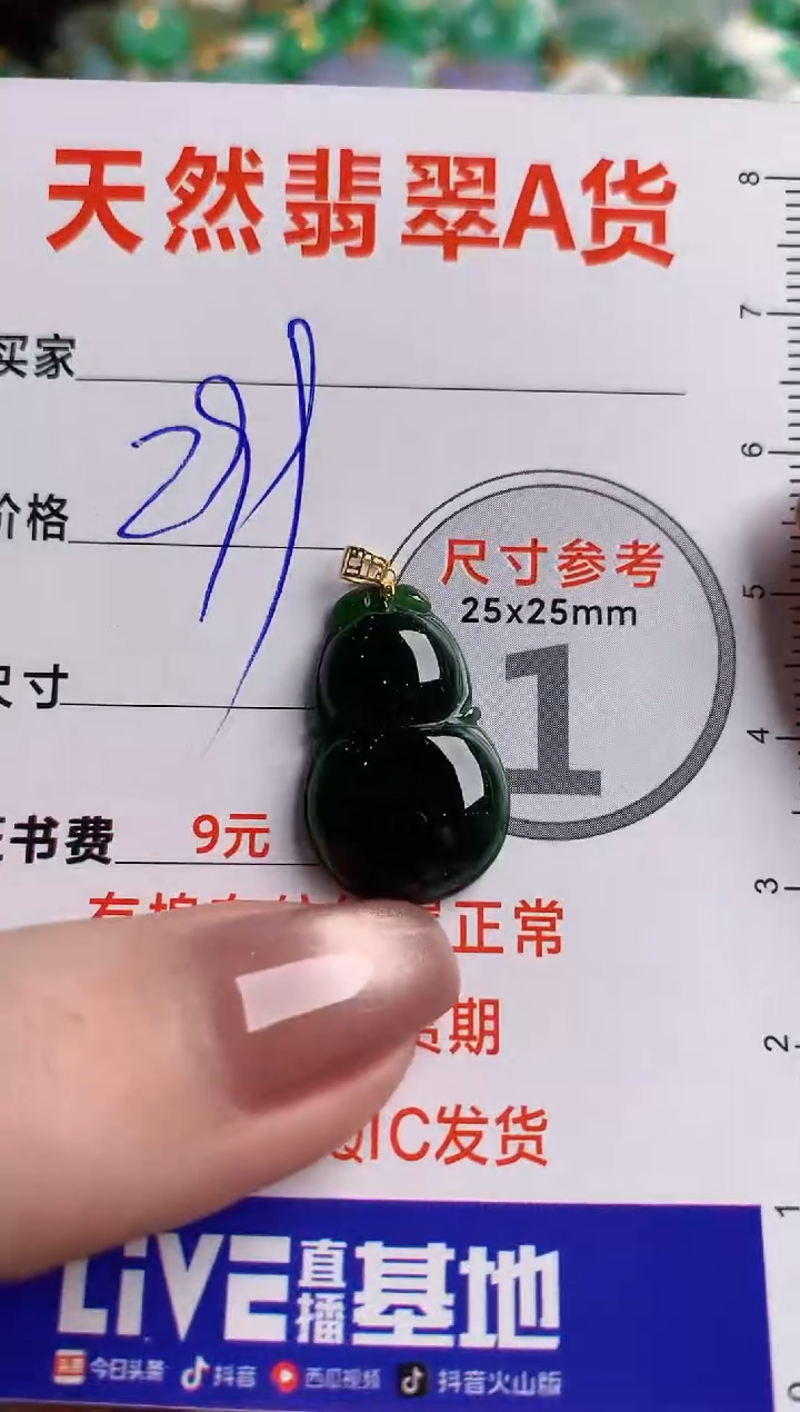 翡翠18K金镶嵌颈饰0666644584