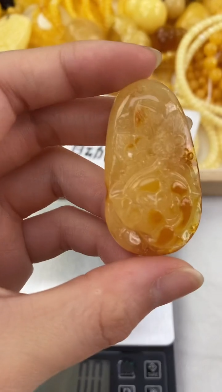 裸石琥珀未镶嵌天然琥珀蜜蜡