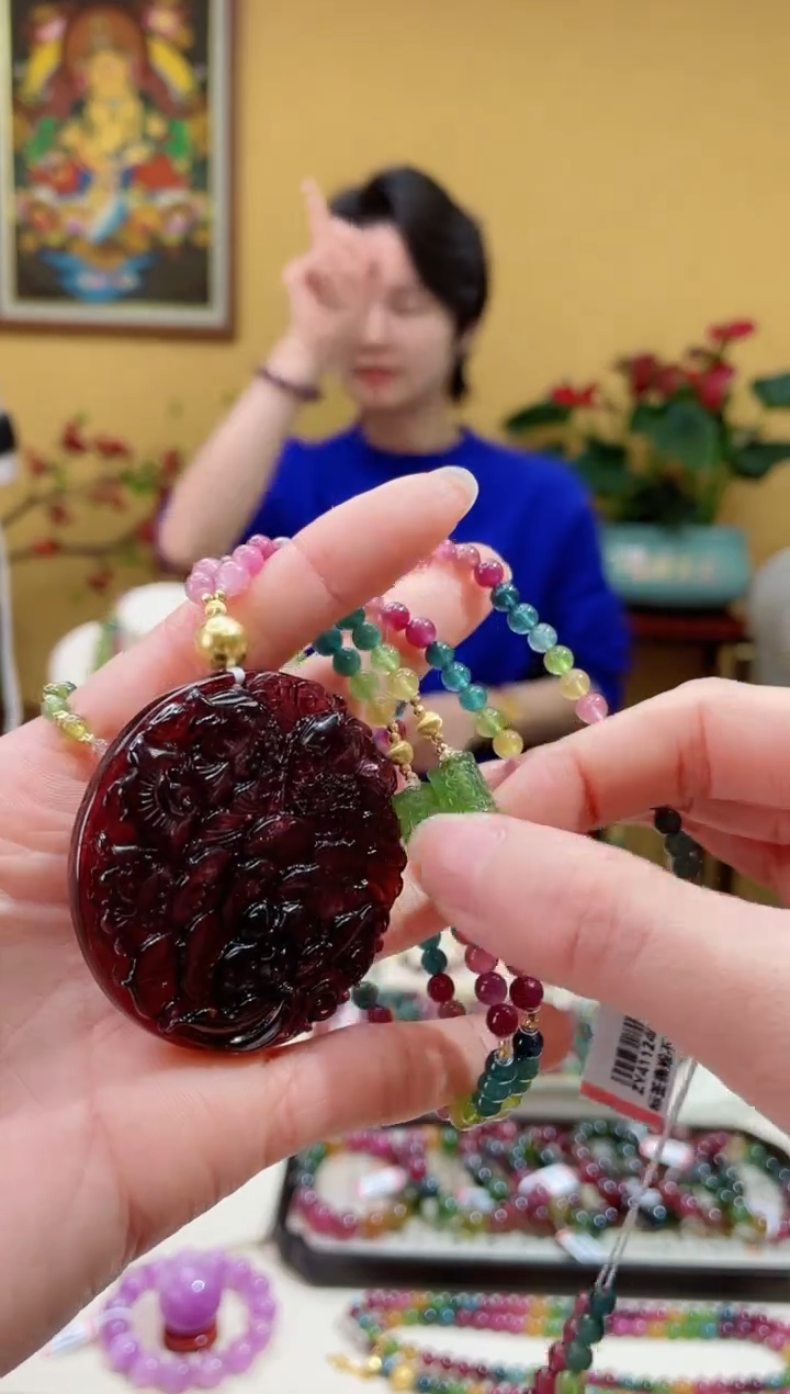 【闪购商品】碧玺颈饰18K金镶嵌6@@ZY41124046