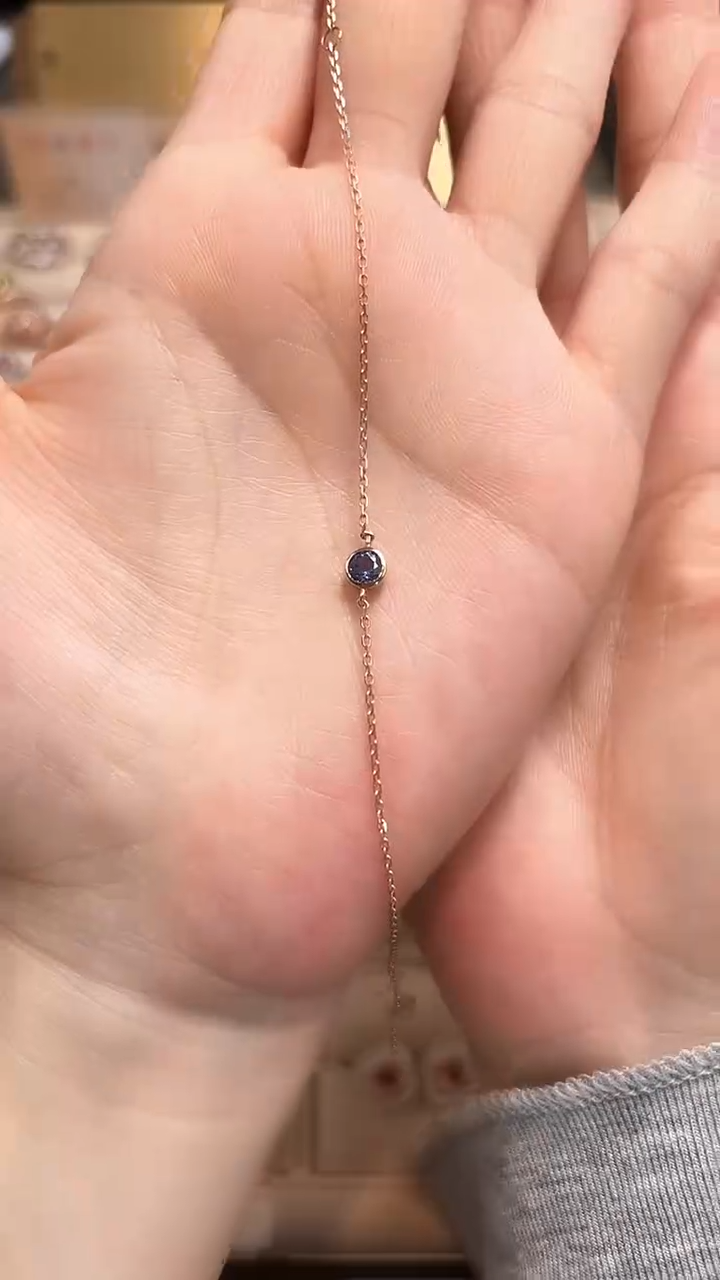 【闪购商品】蓝宝石手链18K金镶嵌07