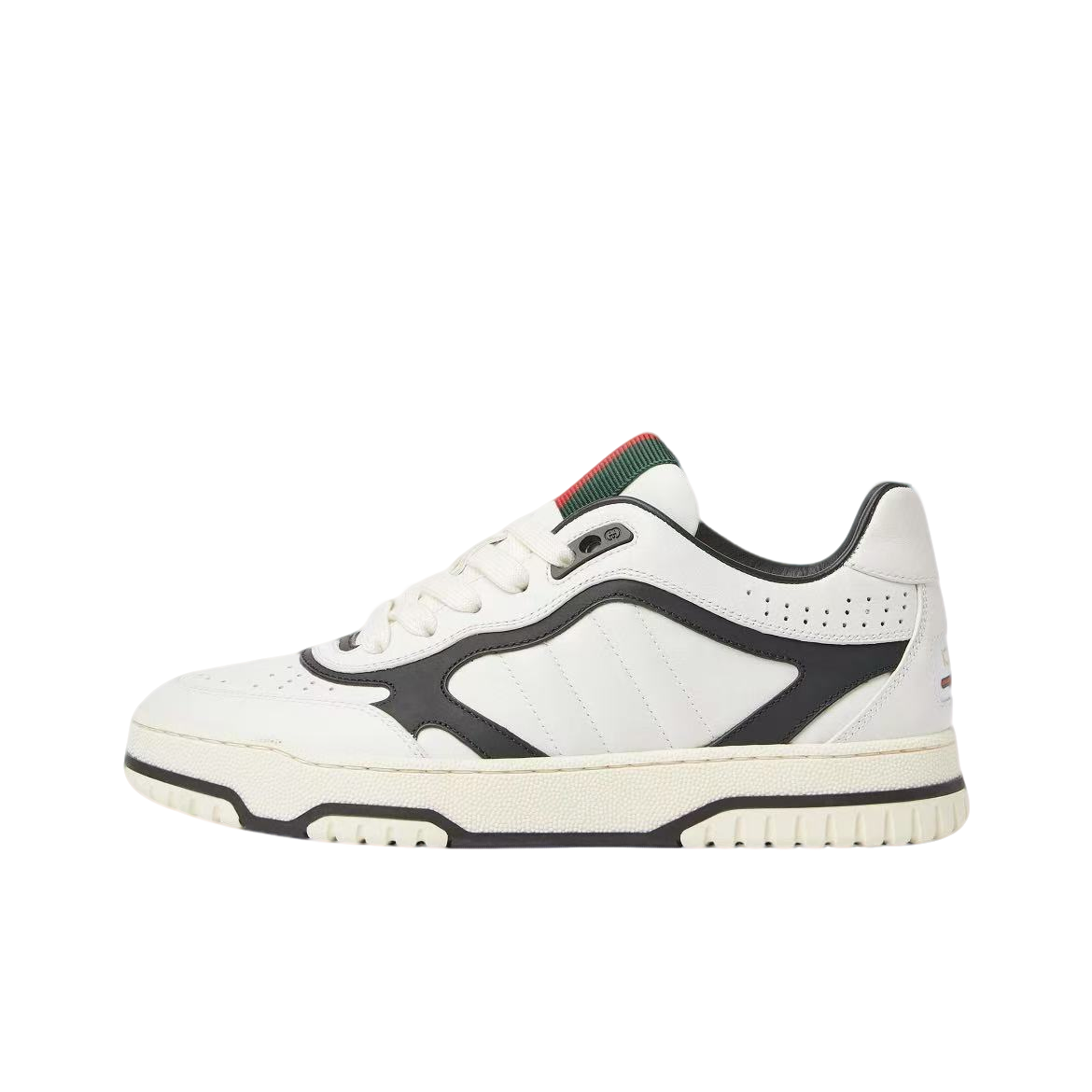 未使用 GUCCI/古驰 男女情侣款Re-Web白黑色休闲时尚低帮复古板鞋
