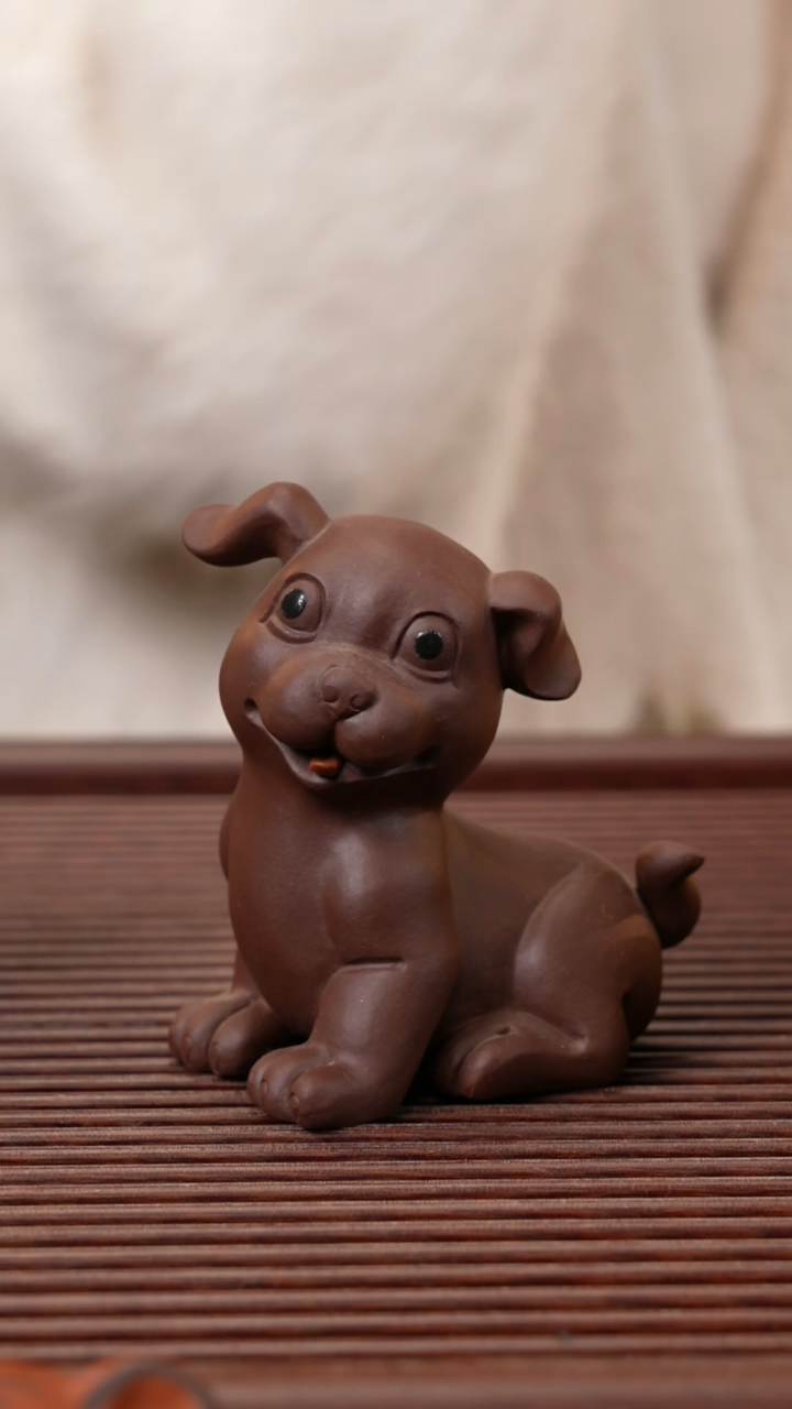 【闪购商品】紫砂茶宠紫泥小狗