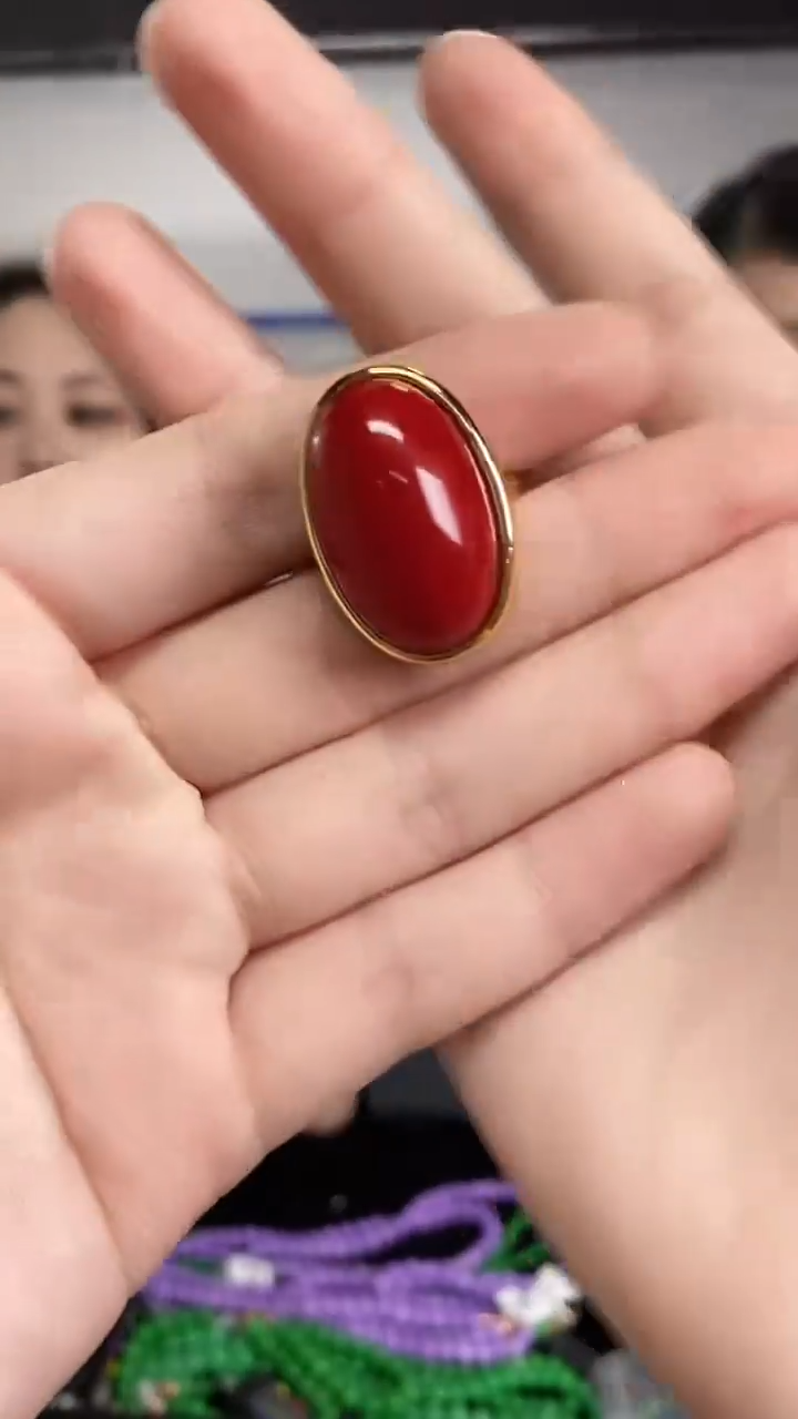 未镶嵌戒指玛瑙/玉髓闪购链接 多样性发其一颜色微差