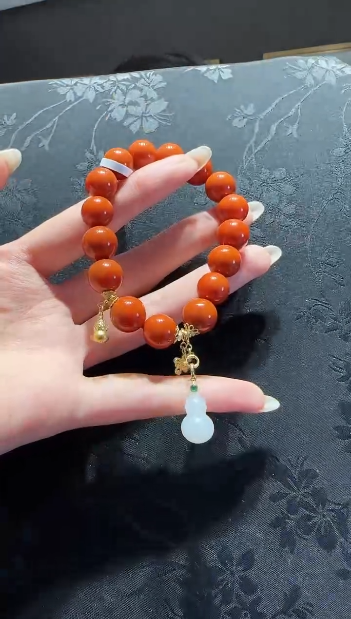 【闪购商品】南红玛瑙手串未镶嵌南红手串设计款