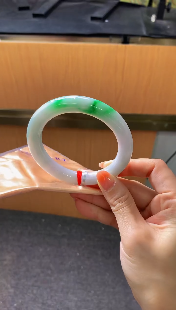 未镶嵌手镯翡翠-N8 圈口58.9 全款13万 定金2万