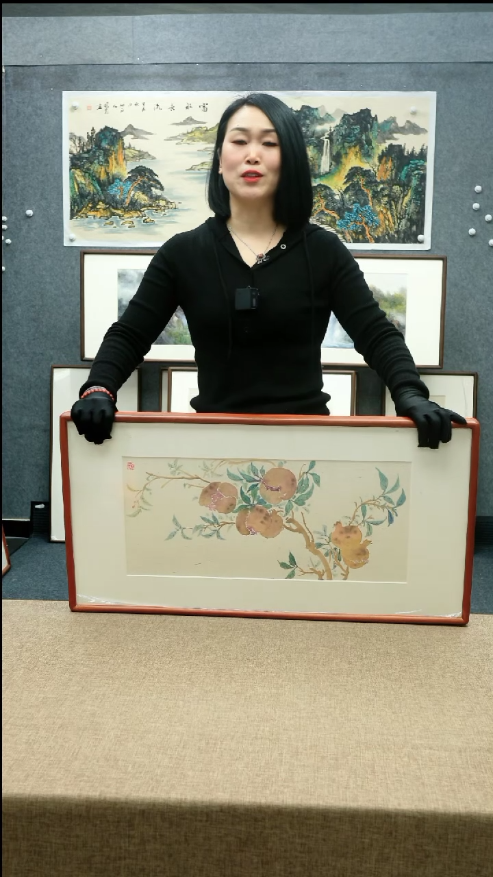 【闪购商品】国画42*82文诚老师花鸟