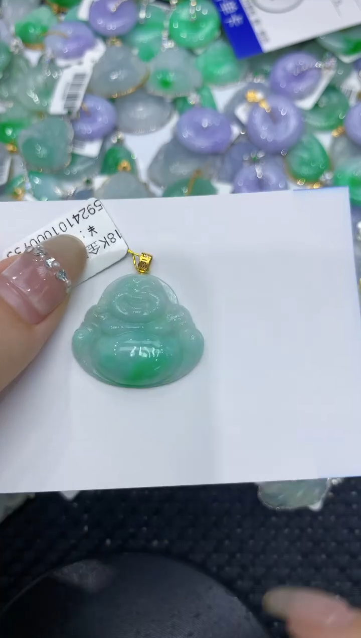 【闪购商品】翡翠颈饰18K金镶嵌222222222