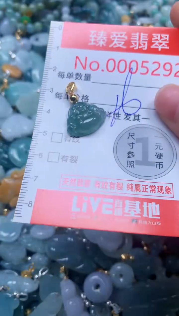 翡翠未镶嵌吊坠(不含链)5292