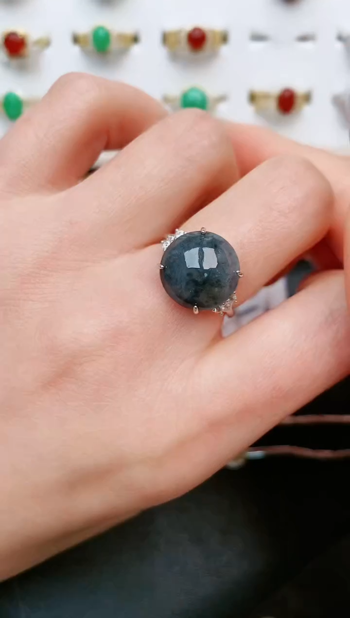 【闪购商品】翡翠戒指银S925镶嵌.....