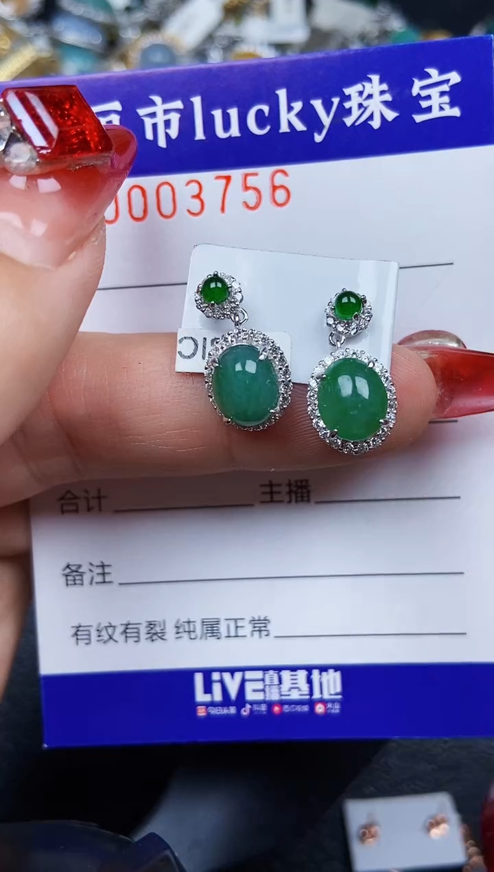 【闪购商品】翡翠颈饰银S925镶嵌3756