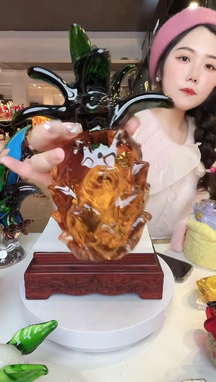 【闪购商品】茶盏琉璃摆件家居摆件