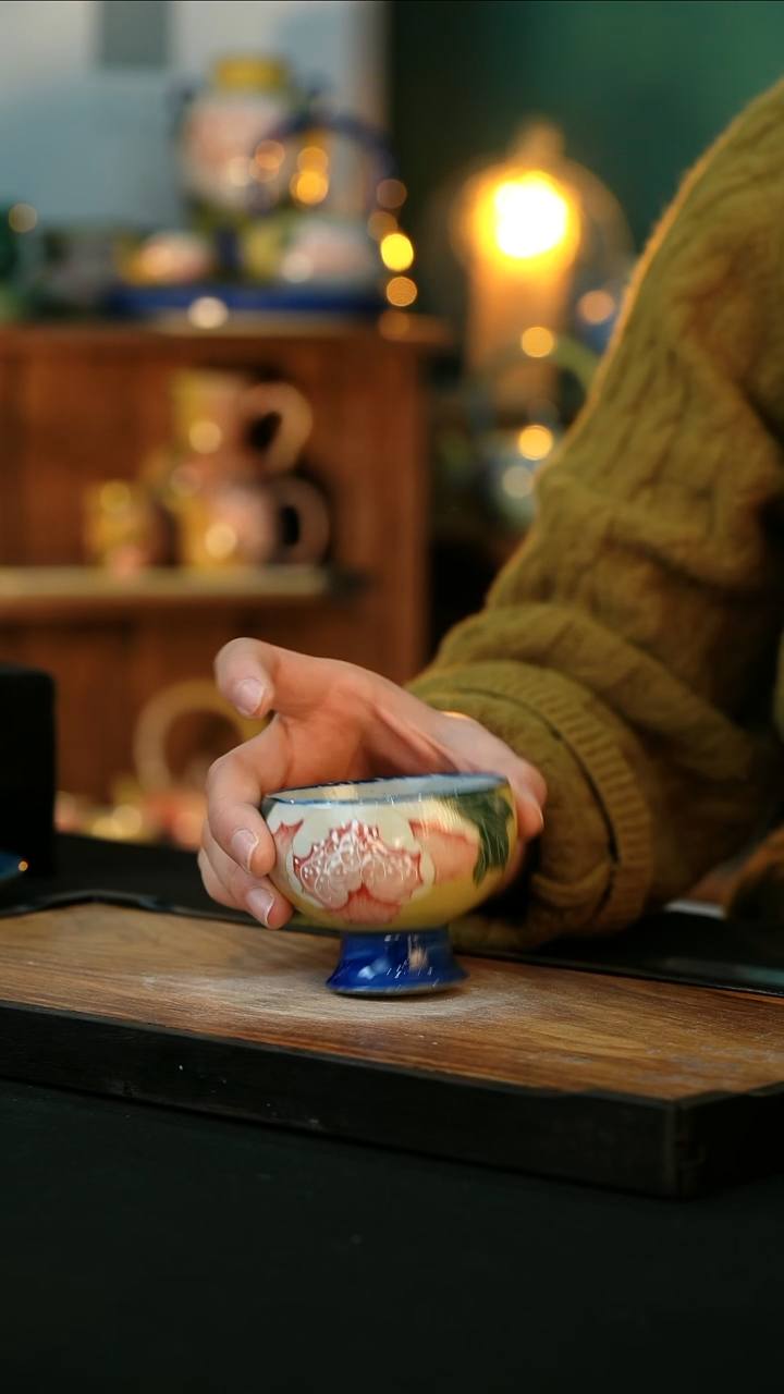 【闪购商品】杯手绘心瓷陶瓷浮力