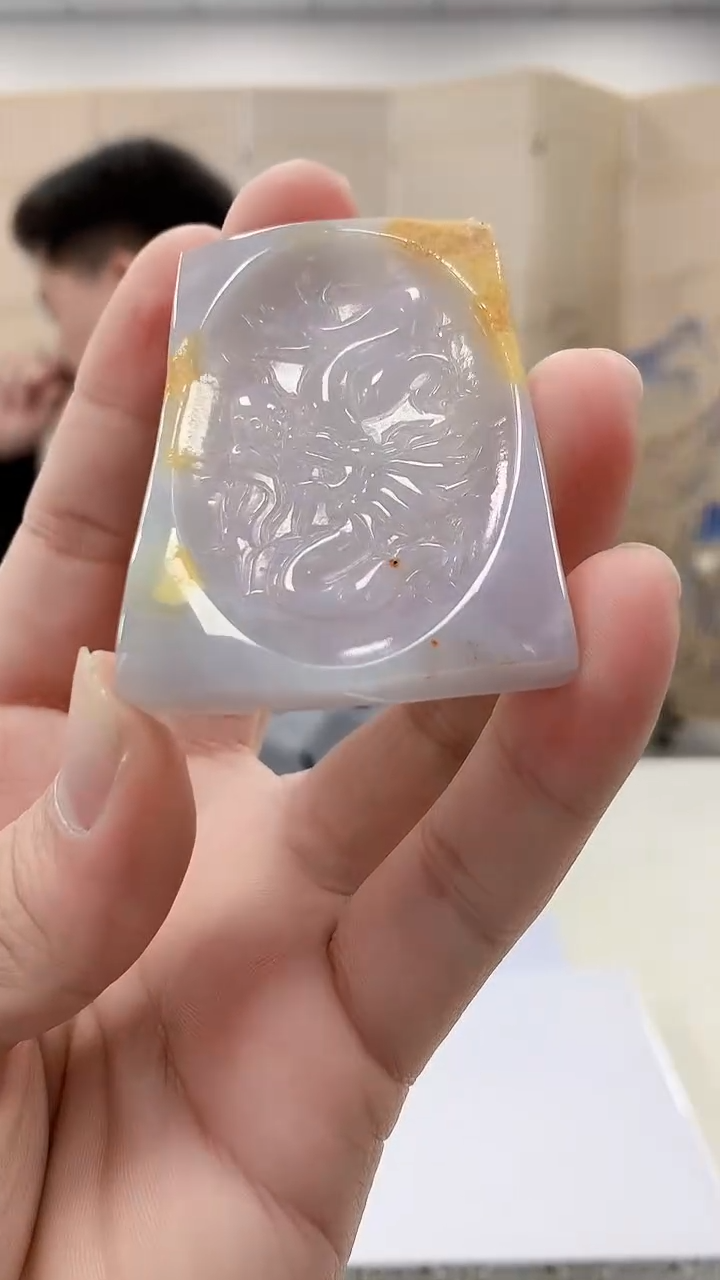 【闪购商品】定制翡翠未镶嵌4917bb-毛货挂件169