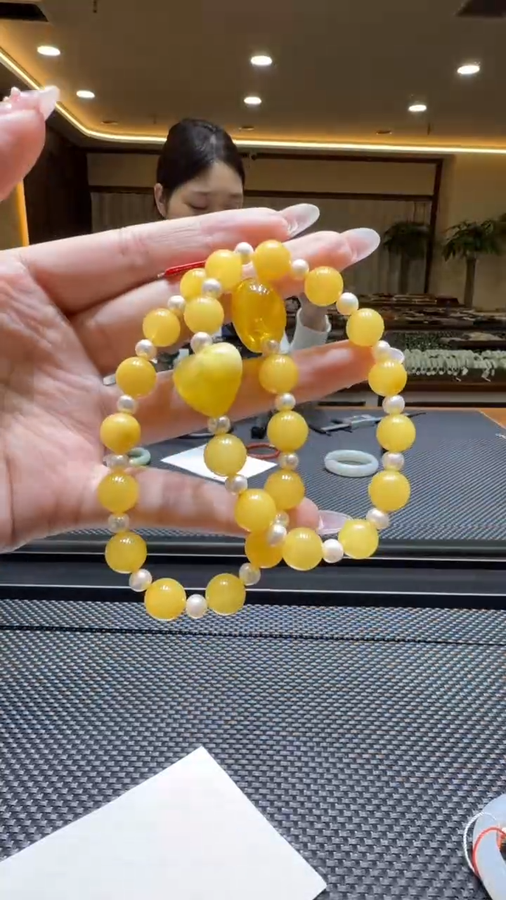 琥珀颈饰未镶嵌手串（多样性，发一）9mm