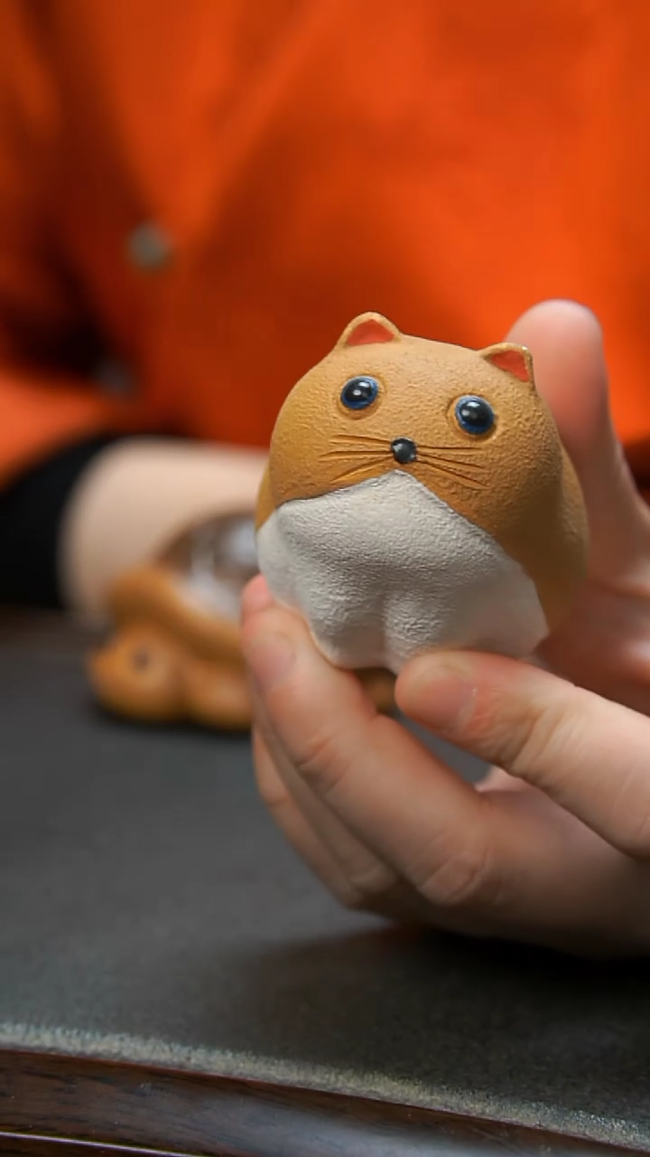 【闪购商品】紫砂茶壶猫咪茶宠